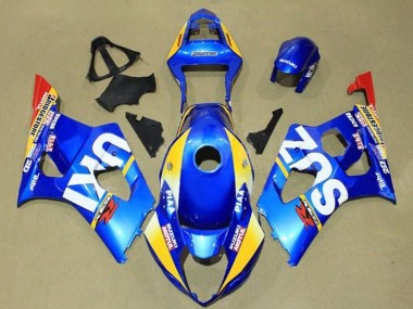 Descuento Carenados Moto Suzuki GSXR 1000 2003-2004 - Azul Amarillo Rojo Blanco Motul