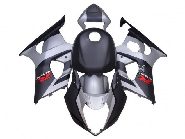 Descuento Carenados Moto Suzuki GSXR 1000 2003-2004 - Plata Gris Negro Rojo