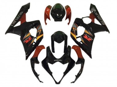 Descuento Carenados Moto Suzuki GSXR 1000 2005-2006 - Negro Rojo Amarillo Gris