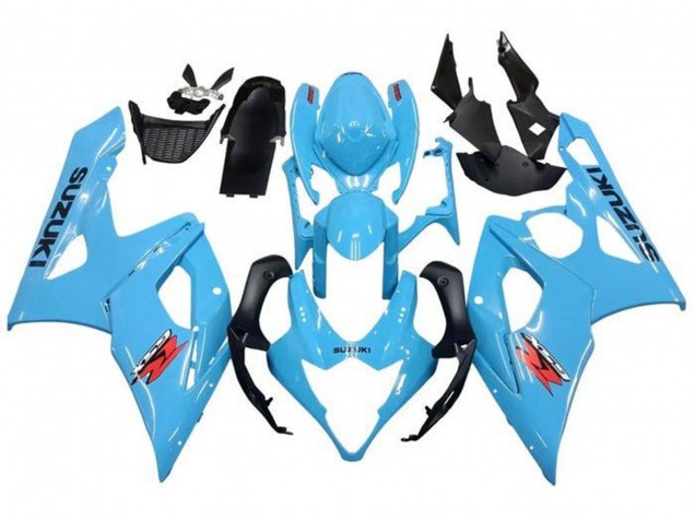 Descuento Carenados Moto Suzuki GSXR 1000 2005-2006 - Azul Claro Negro Rojo