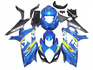 Descuento Carenados Moto Suzuki GSXR 1000 2005-2006 - Azul Amarillo Blanco Negro