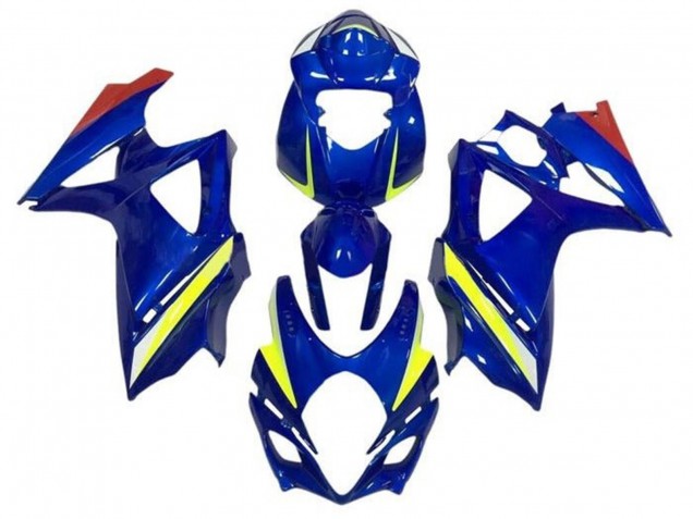 Descuento Carenados Moto Suzuki GSXR 1000 2005-2006 - Azul Amarillo Rojo