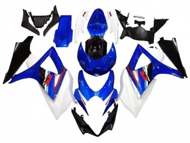 Descuento Carenados Moto Suzuki GSXR 1000 2005-2006 - Blanco Azul Negro Rojo
