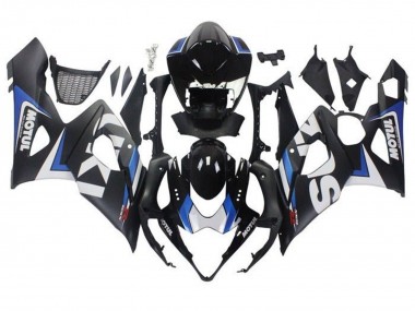 Descuento Carenados Moto Suzuki GSXR 1000 2005-2006 - Negro Mate Azul Blanco