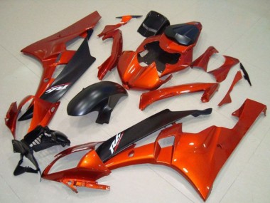 Descuento Kits Carenado Moto Yamaha YZF R6 2006-2007 - Naranja Negro Mate