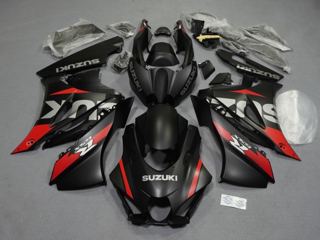 Descuento Carenados Moto Suzuki GSXR1000 2017-2024 - Negro Mate Rojo Gris Blanco