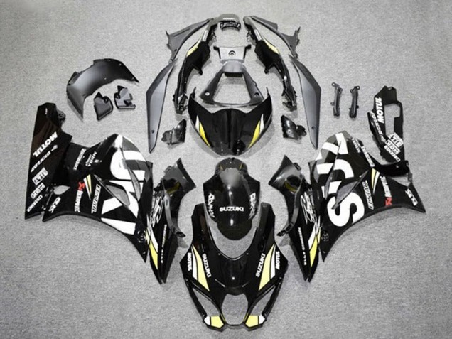Descuento Carenados Moto Suzuki GSXR1000 2017-2024 - Negro Blanco Amarillo