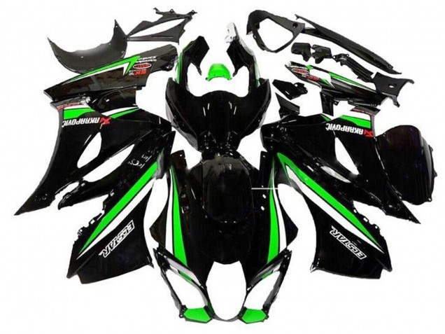Descuento Carenados Moto Suzuki GSXR1000 2017-2024 - Negro Verde Blanco Raya