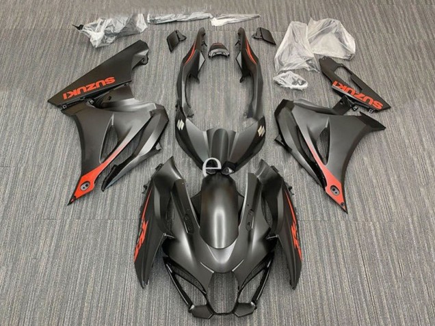 Descuento Carenados Moto Suzuki GSXR1000 2017-2024 - Negro Mate Rojo