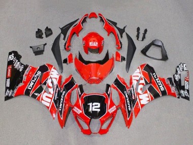Descuento Carenados Moto Suzuki GSXR1000 2017-2024 - Rojo Blanco Negro Motul 12