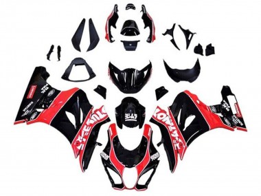 Descuento Carenados Moto Suzuki GSXR1000 2017-2024 - Negro Brillante Rojo Blanco Pinstripe