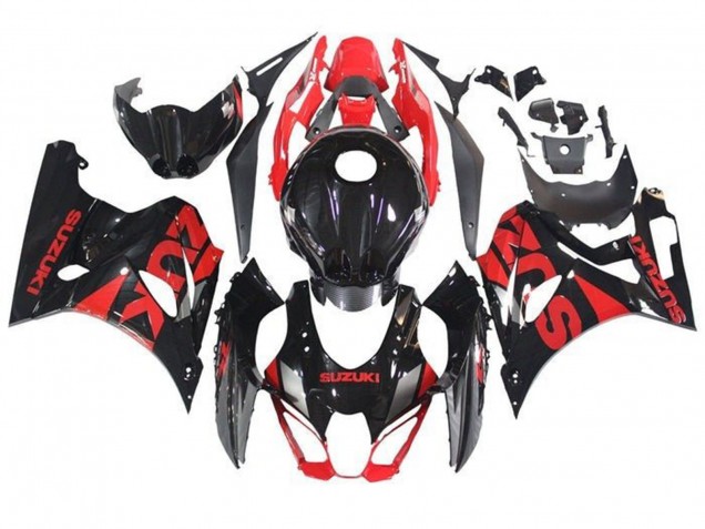 Descuento Carenados Moto Suzuki GSXR1000 2017-2024 - Negro Rojo