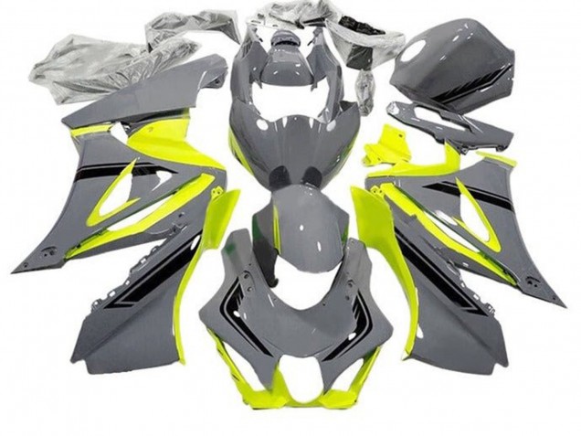 Descuento Carenados Moto Suzuki GSXR1000 2017-2024 - Gris Amarillo Negro