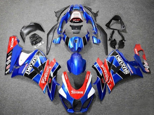 Descuento Carenados Moto Suzuki GSXR1000 2017-2024 - Azul Rojo Blanco Negro