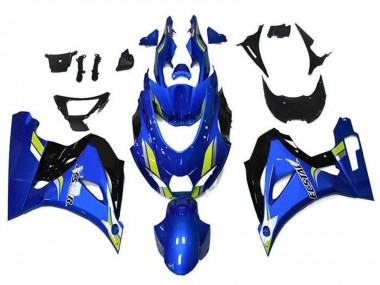 Descuento Carenados Moto Suzuki GSXR1000 2017-2024 - Azul Verde Negro Ecstar