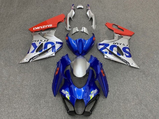 Descuento Carenados Moto Suzuki GSXR1000 2017-2024 - Azul Plata Rojo