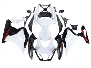 Descuento Carenados Moto Suzuki GSXR1000 2017-2024 - Blanco Negro Rojo