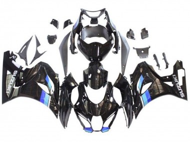 Descuento Carenados Moto Suzuki GSXR1000 2017-2024 - Negro Azul Raya