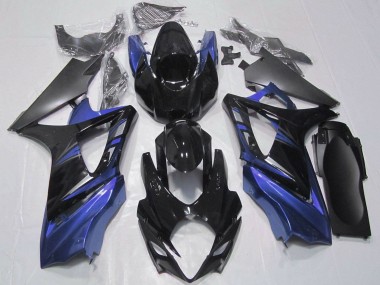 Descuento Kit Carenados Moto Suzuki GSXR 1000 2007-2008 - Negro Brillante Negro Mate