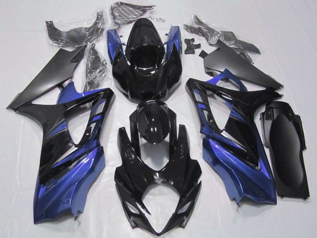 Descuento Kit Carenados Moto Suzuki GSXR 1000 2007-2008 - Negro Brillante Negro Mate