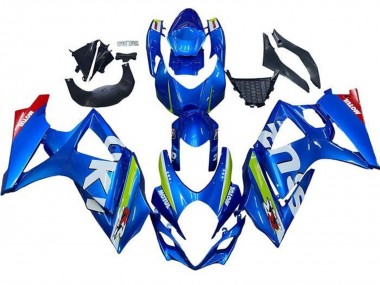 Descuento Carenados Moto Suzuki GSXR 1000 2007-2008 - Azul Blanco Verde Rojo