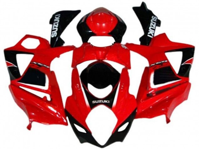 Descuento Carenados Moto Suzuki GSXR 1000 2007-2008 - Rojo Negro Blanco Calcomanía