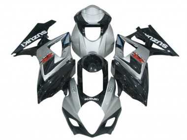 Descuento Carenados Moto Suzuki GSXR 1000 2007-2008 - Gris Negro Brillante Rojo Blanco