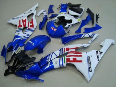 Descuento Carenados Moto Yamaha YZF R6 2008-2016 - Blanco Azul Rojo Fiat Motul Michelin