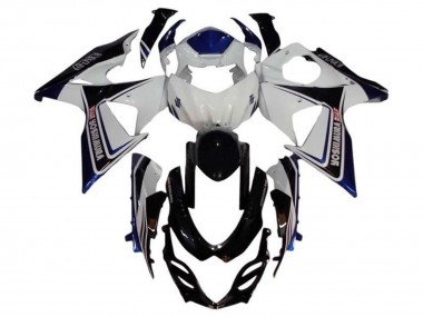 Descuento Carenado Moto Suzuki GSXR 1000 2009-2016 - Blanco Azul Negro Yoshimura