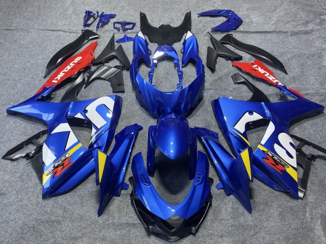 Descuento Carenados Moto Suzuki GSXR 1000 2009-2016 - Azul Rojo Blanco Amarillo