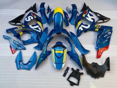Descuento Carenados Moto Suzuki GSXR 1000 2009-2016 - Azul Amarillo Blanco Rojo
