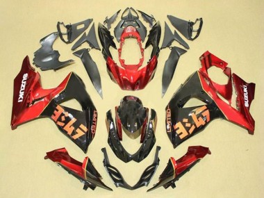 Descuento Kits Carenado Moto Suzuki GSXR 1000 2009-2016 - Rojo Negro