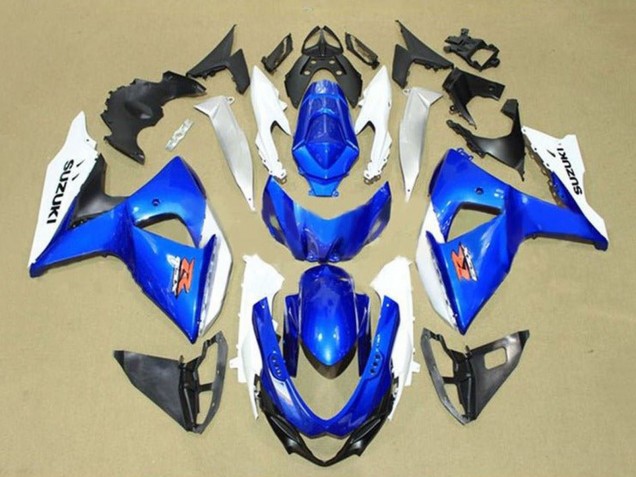 Descuento Carenados Moto Suzuki GSXR 1000 2009-2016 - Blanco Azul Rojo