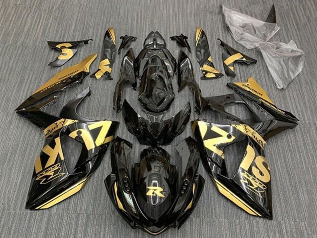 Descuento Carenados Moto Suzuki GSXR 1000 2009-2016 - Oro Negro Brillante