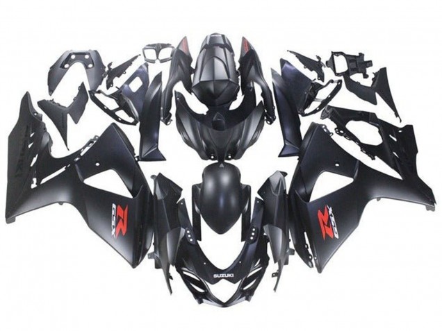 Descuento Carenados Moto Suzuki GSXR 1000 2009-2016 - Negro Mate Rojo Blanco