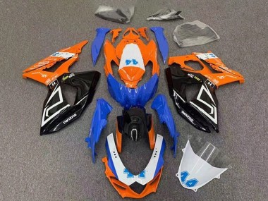 Descuento Carenados Moto Suzuki GSXR 1000 2009-2016 - Naranja Azul Negro
