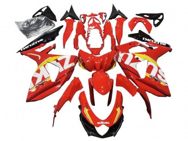 Descuento Carenados Moto Suzuki GSXR 1000 2009-2016 - Rojo Amarillo Blanco Negro