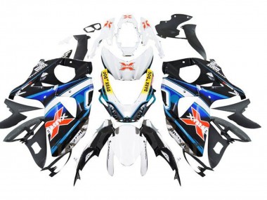 Descuento Carenados Moto Suzuki GSXR 1000 2009-2016 - Blanco Azul Amarillo Rojo Negro X
