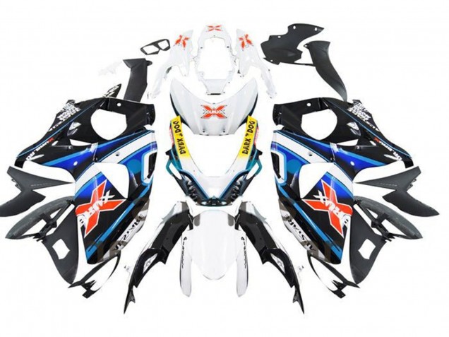 Descuento Carenados Moto Suzuki GSXR 1000 2009-2016 - Blanco Azul Amarillo Rojo Negro X