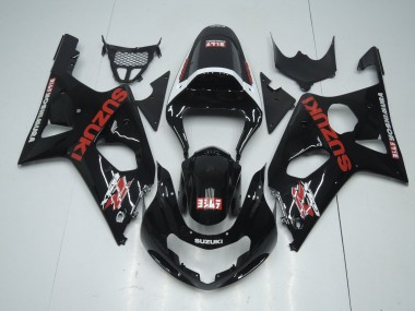 Descuento Carenados Moto Suzuki GSXR 600 / GSXR 750 2001-2003 - Negro Brillante Rojo Blanco Yoshimura