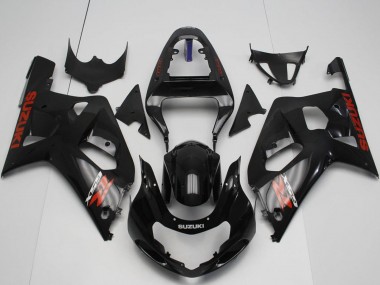 Descuento Carenados Moto Suzuki GSXR 600 / GSXR 750 2001-2003 - Negro Brillante Rojo