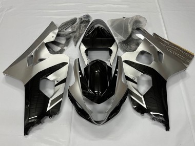 Descuento Carenados Moto Suzuki GSXR 600 / GSXR 750 2001-2003 - Plata Negro Brillante