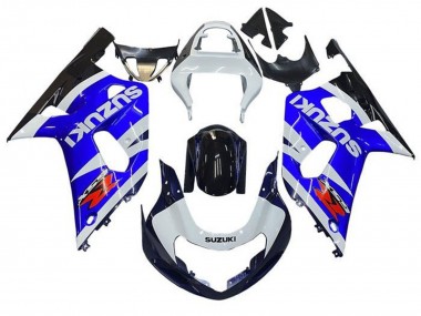 Descuento Carenados Moto Suzuki GSXR 600 / GSXR 750 2001-2003 - Blanco Azul Negro Brillante Rojo