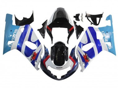Descuento Carenados Moto Suzuki GSXR 600 / GSXR 750 2001-2003 - Blanco Triple Azul Negro Brillante Rojo