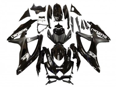 Descuento Carenado Moto Suzuki GSXR 600 / GSXR 750 2008-2010 - Negro Brillante Negro Mate