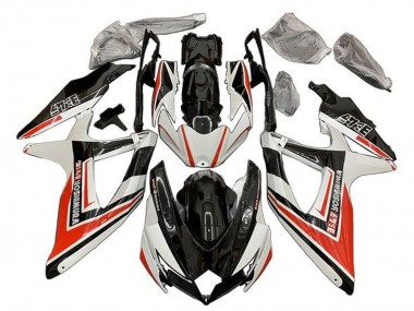 Descuento Carenados Moto Suzuki GSXR 600 / GSXR 750 2008-2010 - Blanco Naranja Negro Brillante Yoshimura
