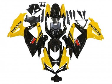 Descuento Carenados Moto Suzuki GSXR 600 / GSXR 750 2008-2010 - Amarillo Negro Brillante Rojo
