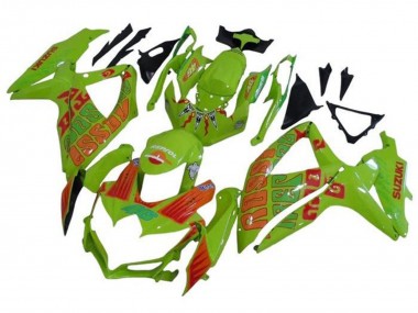 Descuento Carenados Moto Suzuki GSXR 600 / GSXR 750 2008-2010 - Verde Naranja Rossi