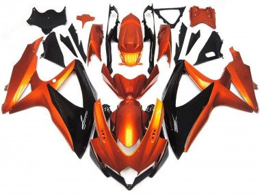 Descuento Carenados Moto Suzuki GSXR 600 / GSXR 750 2008-2010 - Naranja Negro