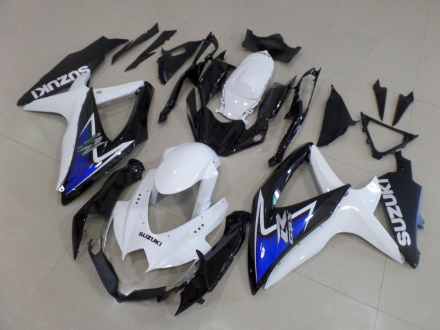 Descuento Carenados Moto Suzuki GSXR 600 / GSXR 750 2008-2010 - Blanco Azul Negro Brillante